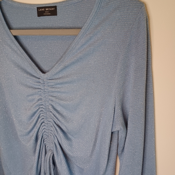 Lane Bryant Ruched Top - Picture 6 of 7